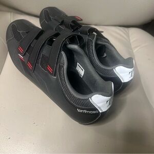 Tommasso Black Cycling Shoes Size 13